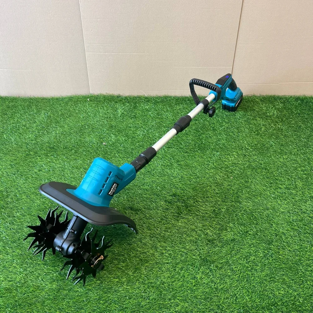 Акумуляторний культиватор Makita 48V, 9AH (з дисплеєм заряду) 4 фрези, фото 1