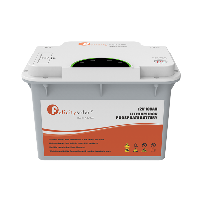 Акумулятор Felicity FLA12100 LiFePO4, 12,8V/100AH, 1280W*h (1,28 кВт·год), фото 1