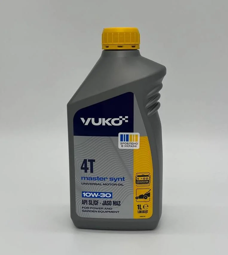 Олива Yuko 4т для генераторів 1 літр (10W30) напівсинтетика, фото 1