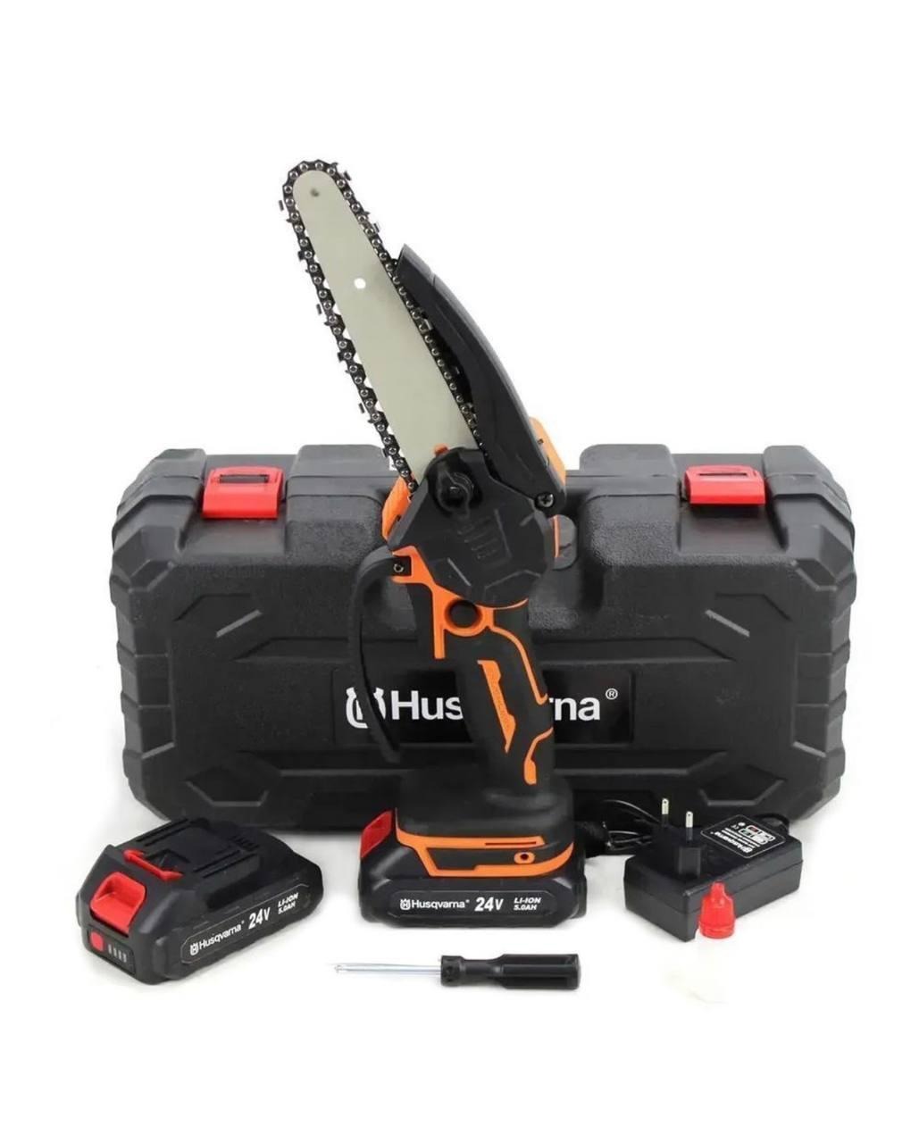 Акумуляторна міні-пила Husqvarna 65iXP KIT (24V, 5Аh) шина 15 см, фото 1