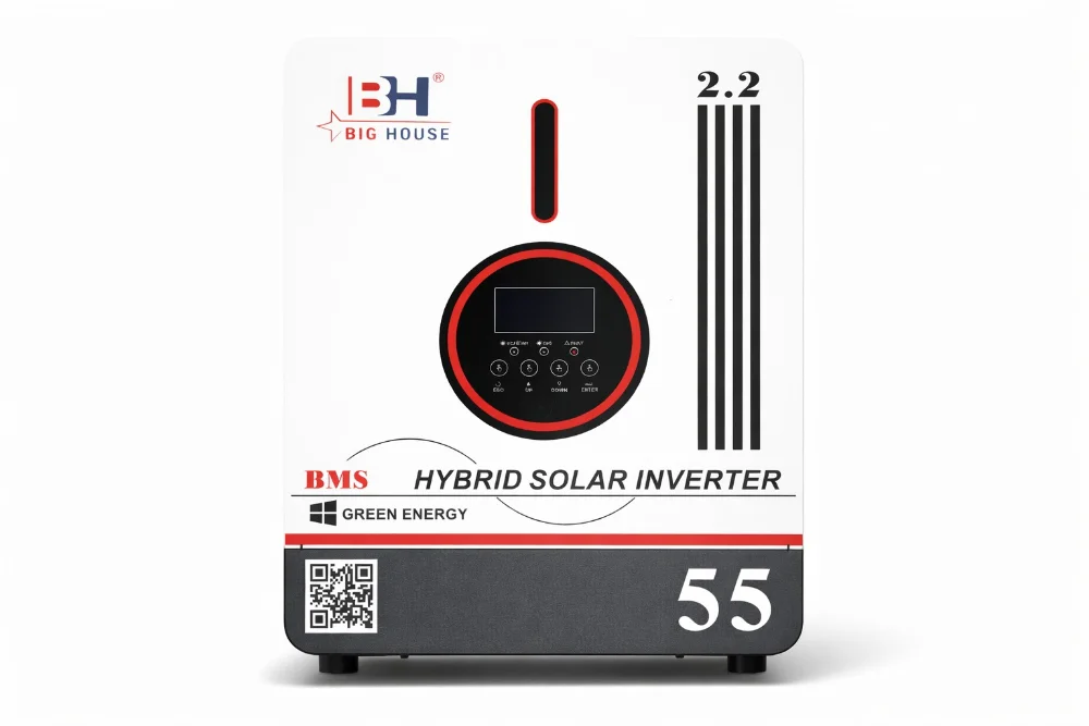 Гібридний інвертор Big House 12V 2200VA/1800W з MPPT 80A 2000W, фото 1